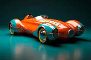 Free photo view of three-dimensional car model