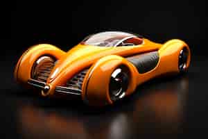 Foto gratuita vista del modello tridimensionale dell'auto