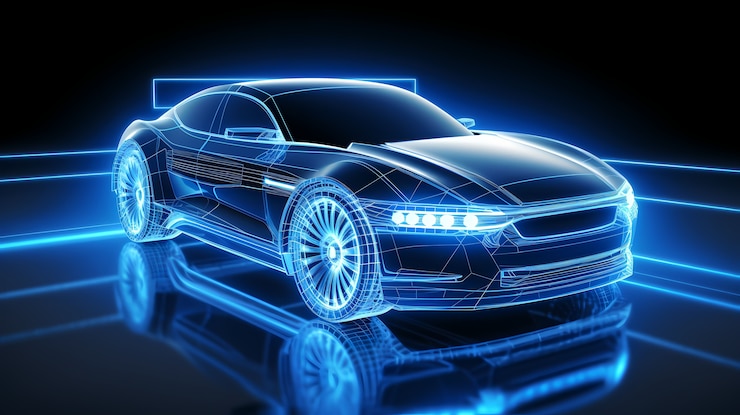 Free Photo view of three-dimensional car