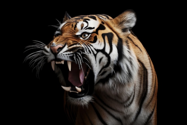 Вид на тигра в дикой природе