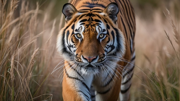 Vista della tigre in natura