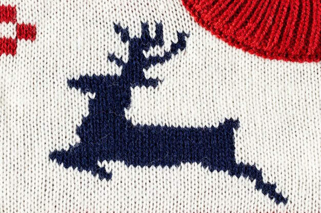 Above view ugly christmas pattern