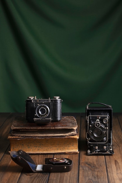 View of vintage camera