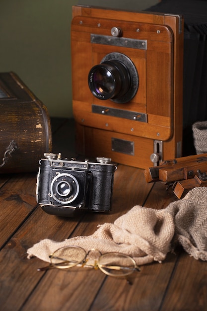 Free photo view of vintage camera