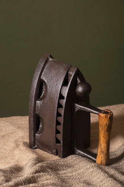 Free photo view of vintage iron