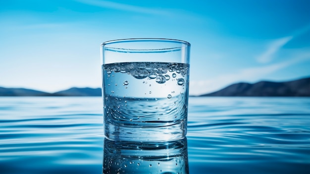 View of water in transparent glass