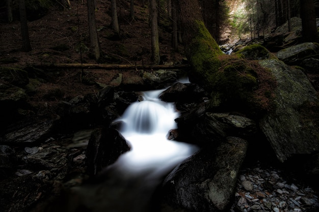 Free photo view of waterfalls