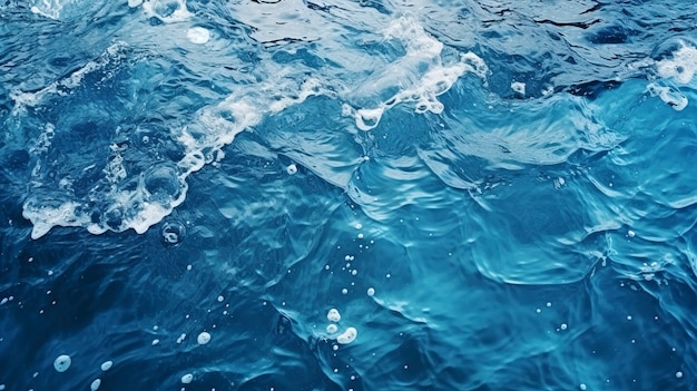 波の多い海や海水の景色