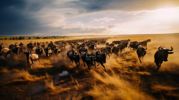 View of wild antilope