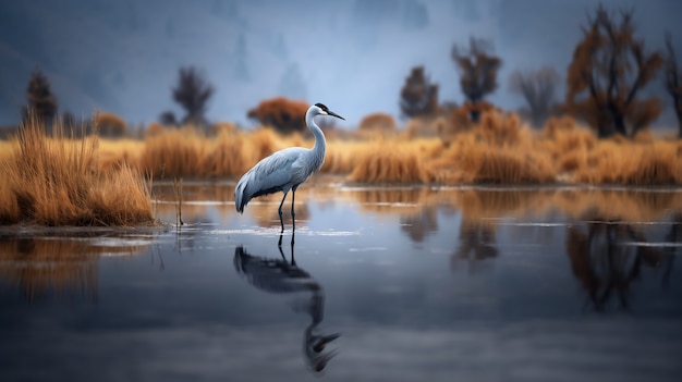 野生の鳥の景色