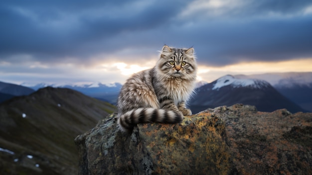 View of wild cat