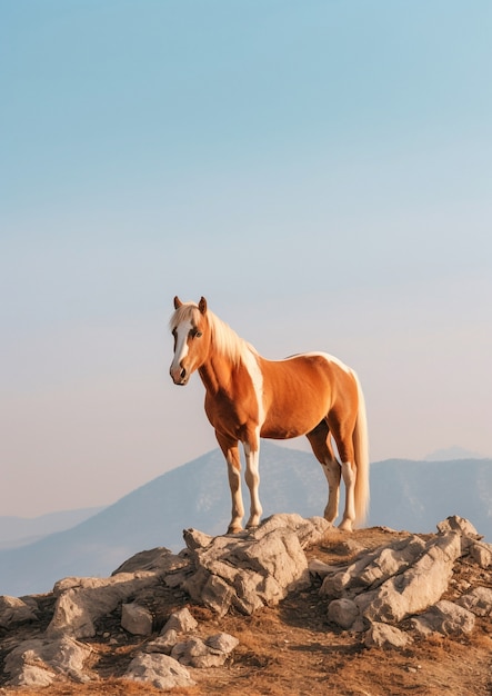 Foto gratuita vista del cavallo selvatico