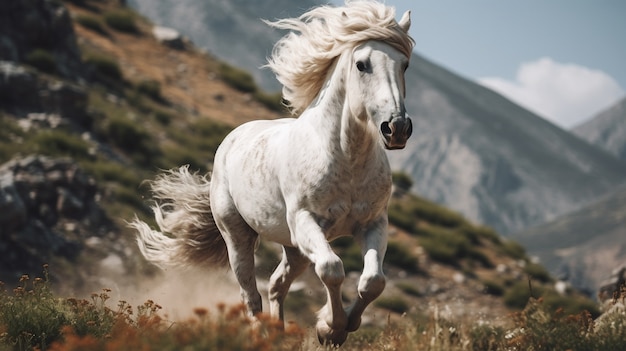 Free photo view of wild horse