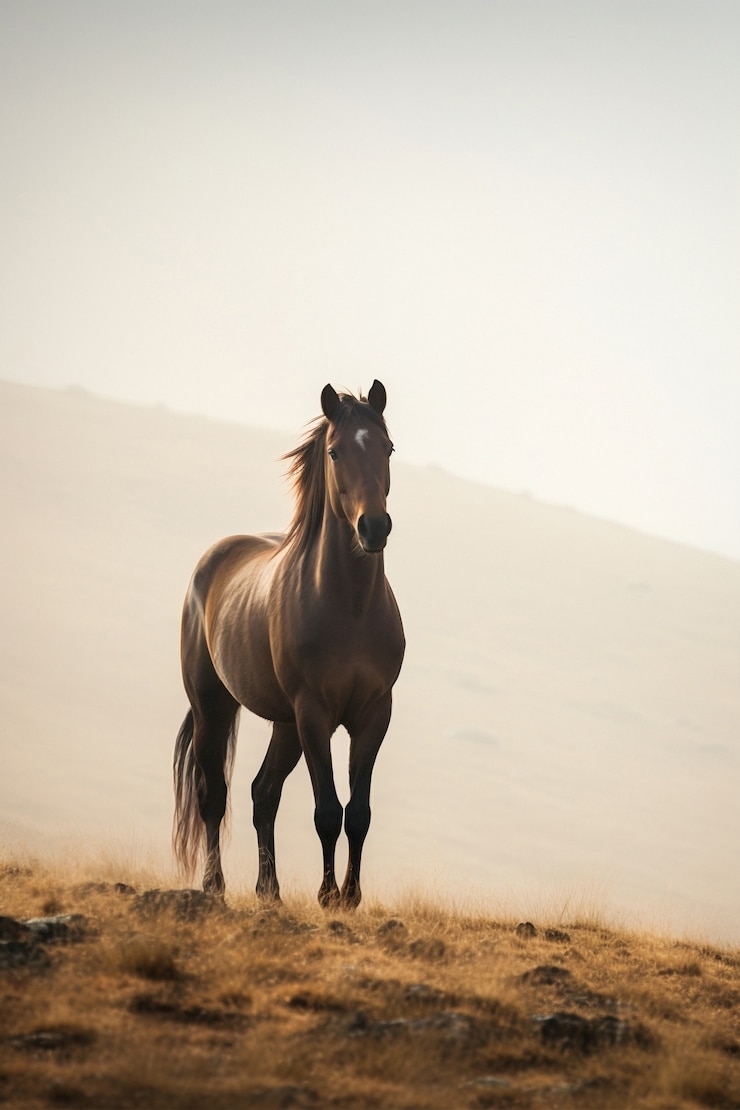 Free Photo view of wild horse