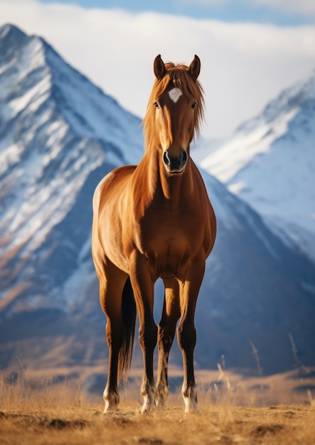 View of wild horse