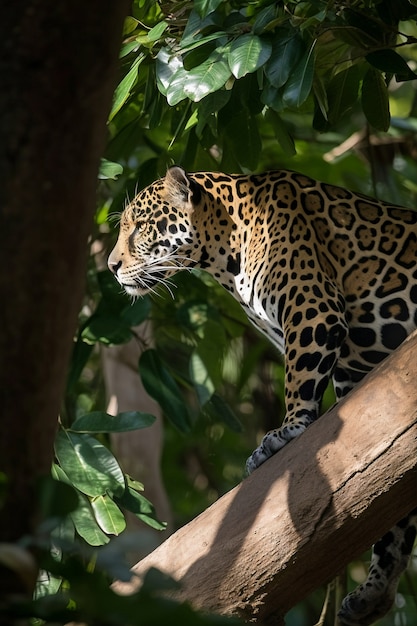 Foto gratuita vista del leopardo selvatico in natura