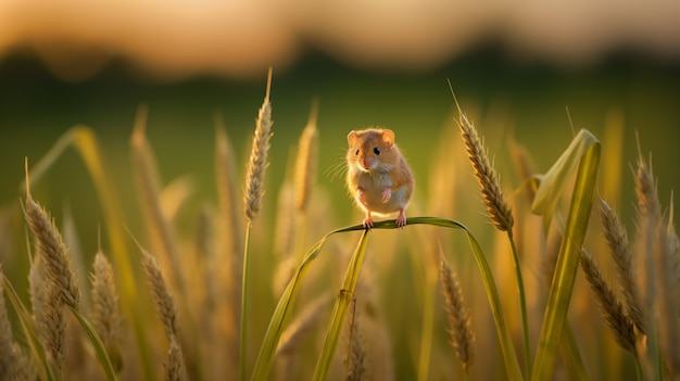 View of wild rodent