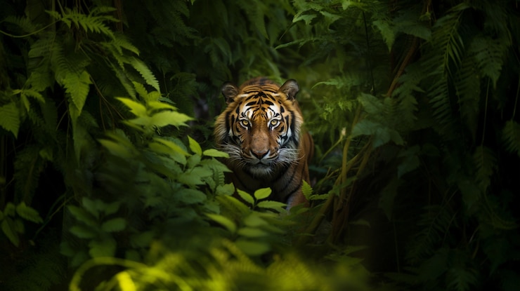 Free Photo view of wild tiger