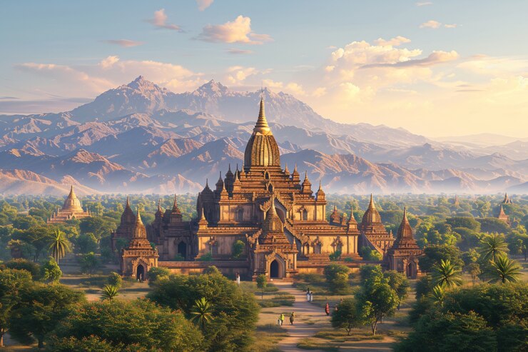Free Photo view of world monument to celebrate world heritage day