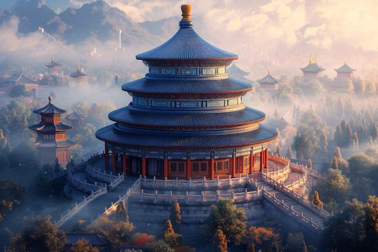 Free Photo view of world monument to celebrate world heritage day