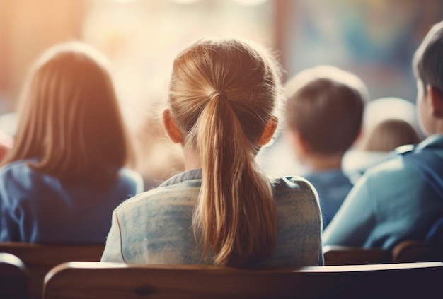 Foto gratuita il punto di vista dei giovani studenti