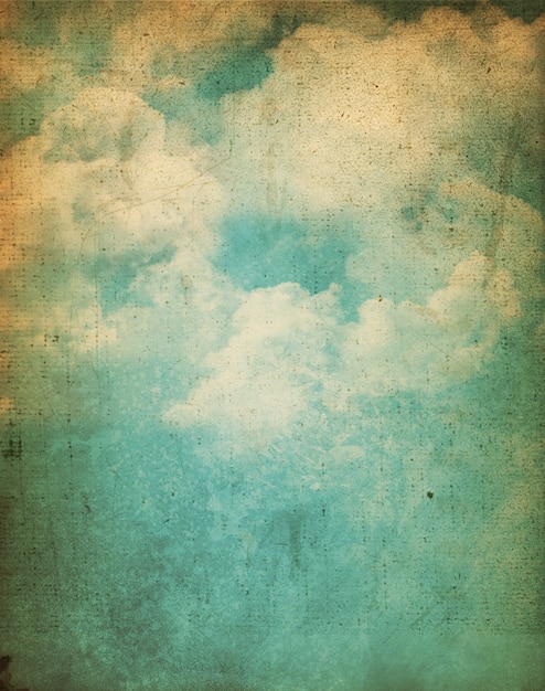 Vintage background with a grunge cloud design