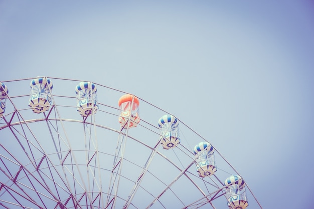 Vintage ferris wheel in the park