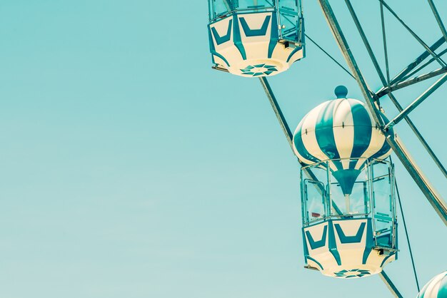 Vintage ferris wheel in the park