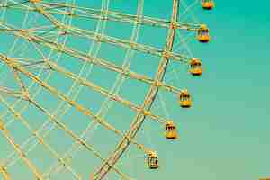 Free photo vintage ferris wheel