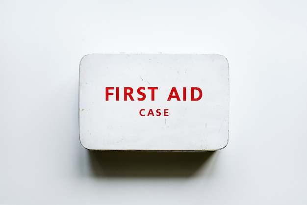 Free photo vintage first aid case