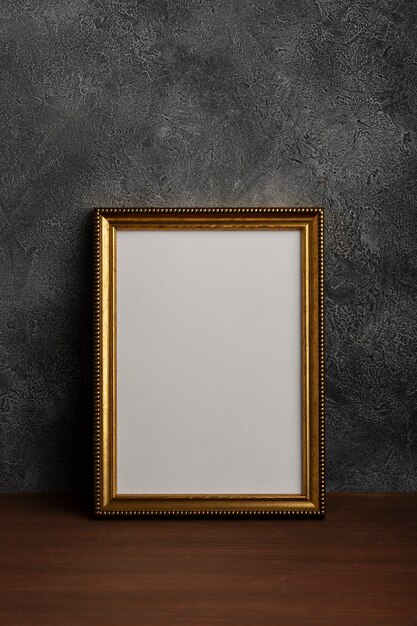 Vintage frame with stucco background