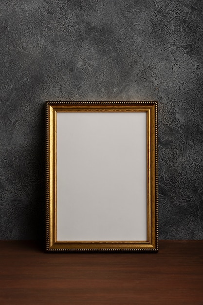 Vintage frame with stucco background