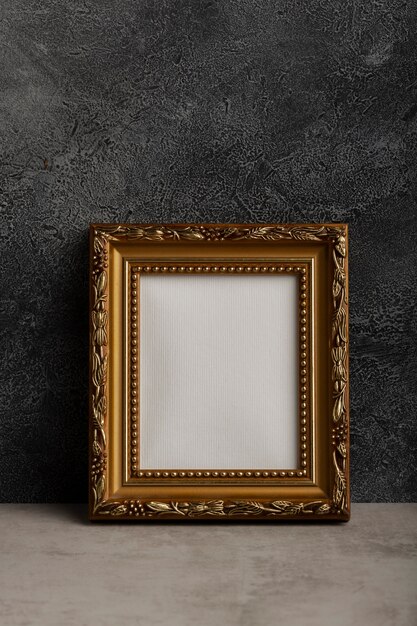 Vintage frame with stucco background