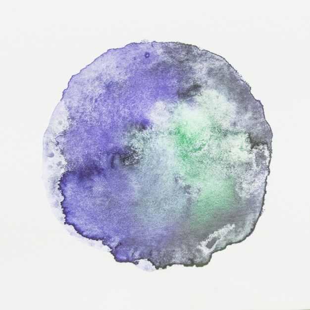 Vintage grunge watercolor blots on white backdrop