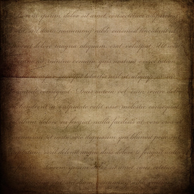 Free photo vintage style paper background with faint cursive text