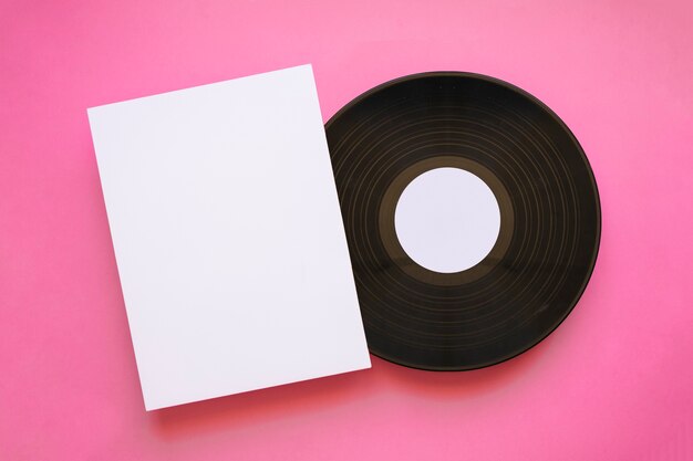 Vintage vinyl mockup