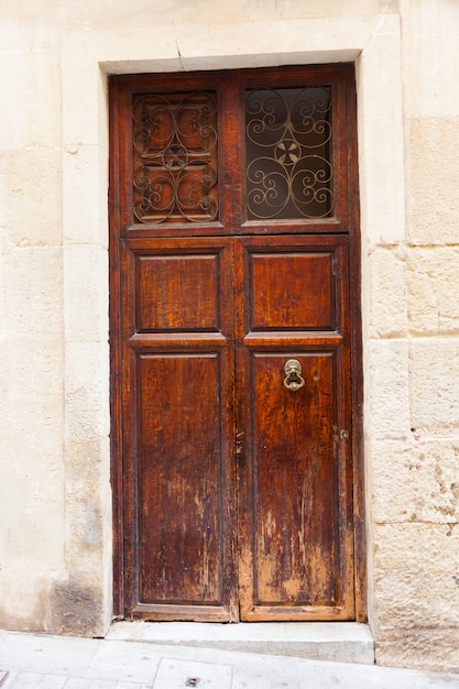 Vintage wooden door