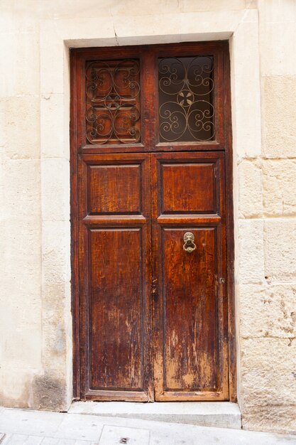 Vintage wooden door