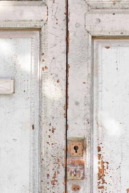 Vintage wooden surface with chipping paint