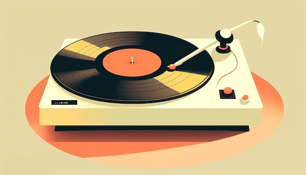 turntable graphic vector