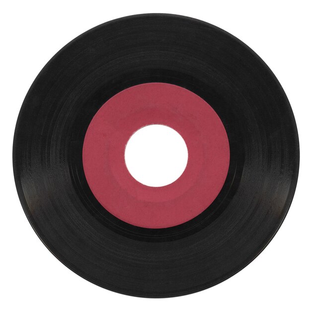 Vinyl record isolated