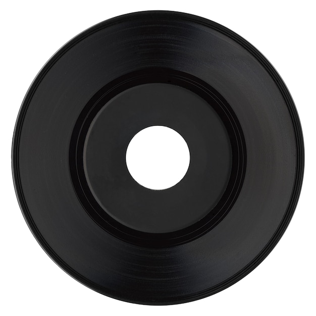 Vinyl record isolated