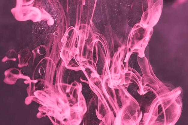 Фиолетовая подводная медуза абстракция в масле