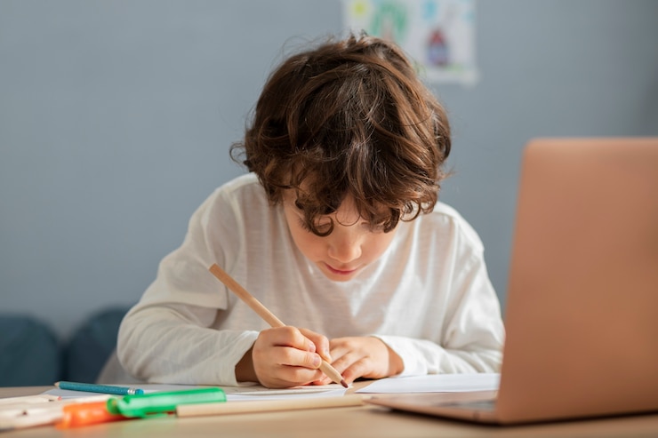 Free Photo virtual classroom and study space