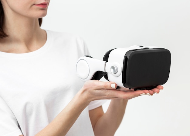 Free photo virtual reality headset  close up