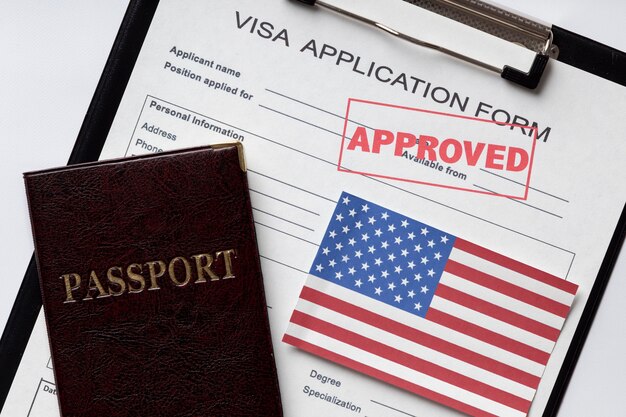 Visa application for america arrangement