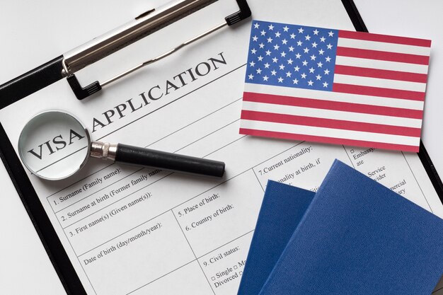 Visa application for america arrangement