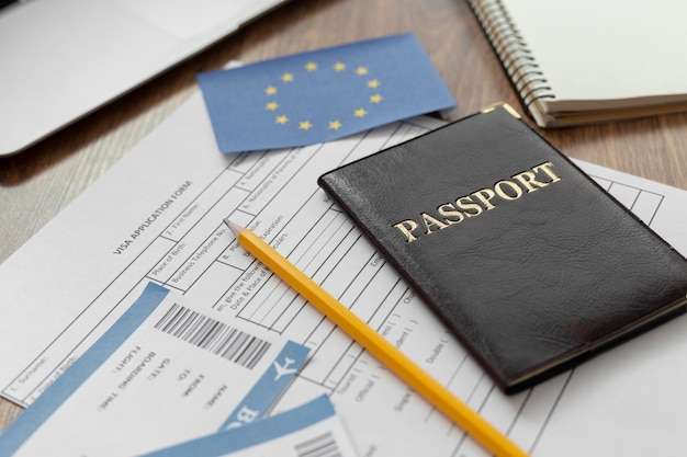 Visa application for europe arrangement