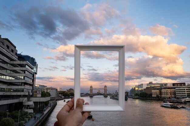 Visiting site behind photo frame