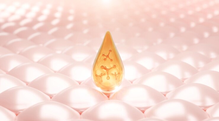 vitamin drop on skin cell